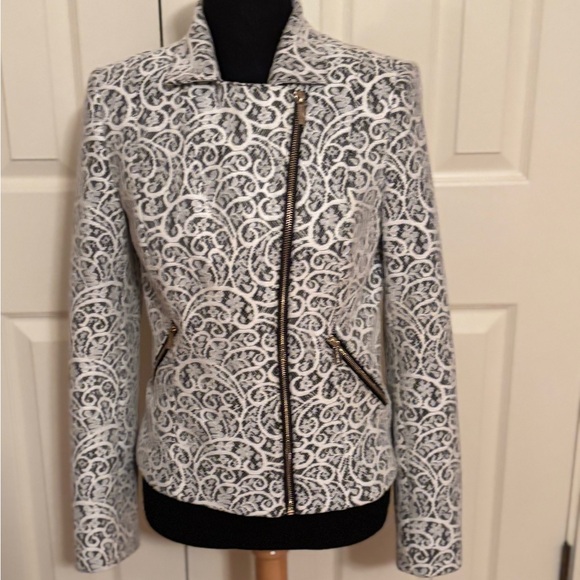 KARL LAGERFELD LACE RIDER JACKET SIZE S - Picture 7 of 8